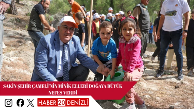 Sakin şehir Çameli’nin minik elleri doğaya büyük nefes verdi