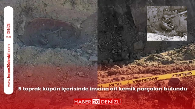 5 toprak küpün içerisinde insana ait kemik parçaları bulundu