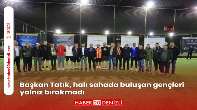 Başkan Tatık, halı sahada buluşan gençleri yalnız bırakmadı