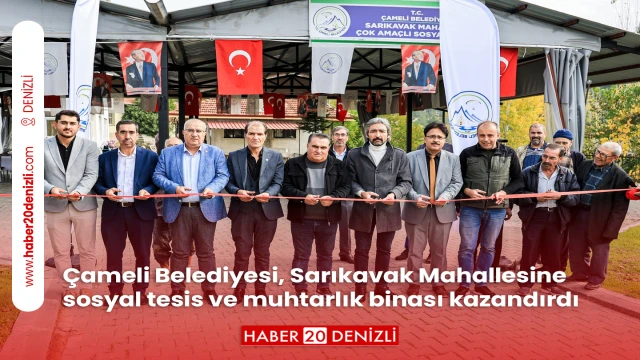 Çameli Belediyesi, Sarıkavak Mahallesine sosyal tesis ve muhtarlık binası kazandırdı