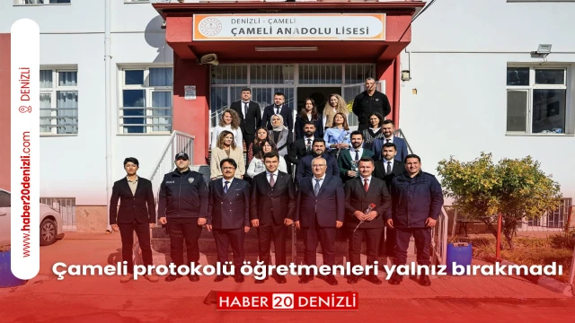 Çameli protokolü öğretmenleri yalnız bırakmadı