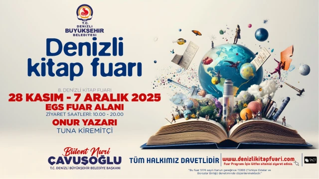DENİZLİ BÜYÜKŞEHİR BELEDİYESİ KİTAP FUARI DUYURUSU
