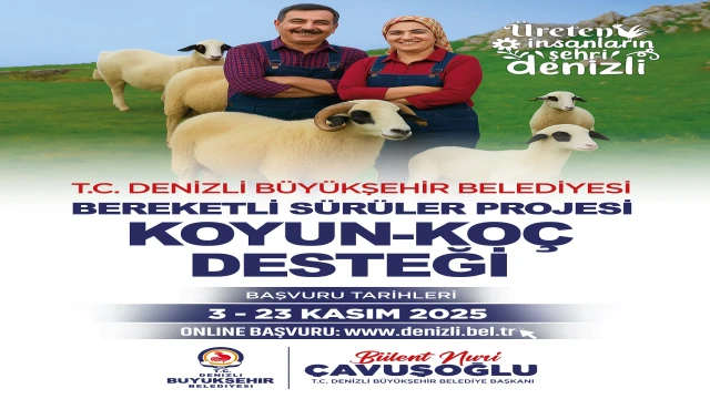 Denizli Büyükşehir’den koyun-koç desteği Bereketli Sürüler Projesi ile kırsalda üretime destek