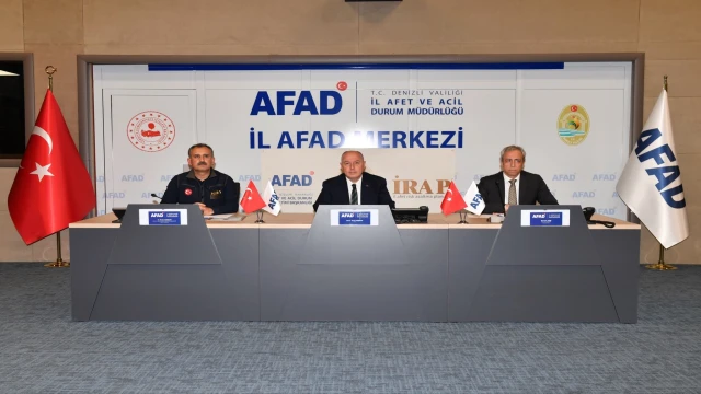 Denizli’de afet risklerini azaltmaya yönelik atılacak adımlar masaya yatırıldı