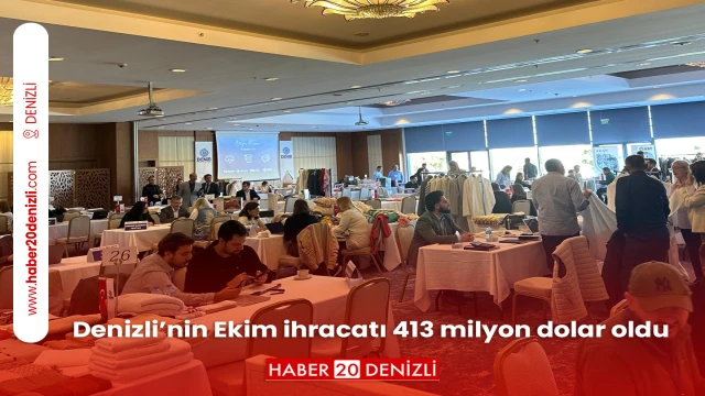 Denizli’nin Ekim ihracatı 413 milyon dolar oldu