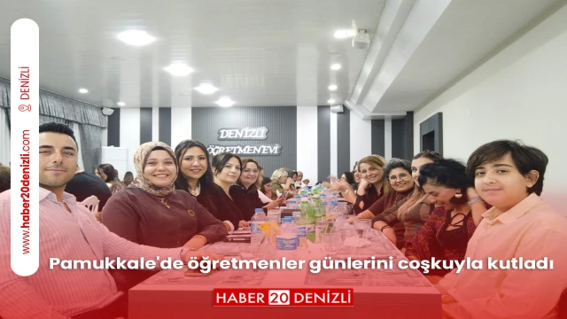 Pamukkale'de öğretmenler günlerini coşkuyla kutladı
