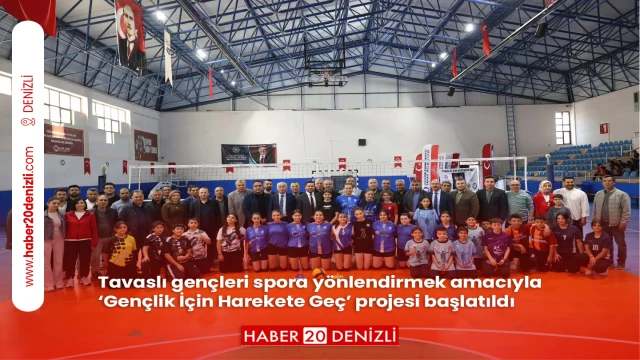 Tavaslı gençleri spora yönlendirmek amacıyla ‘Gençlik İçin Harekete Geç’ projesi başlatıldı