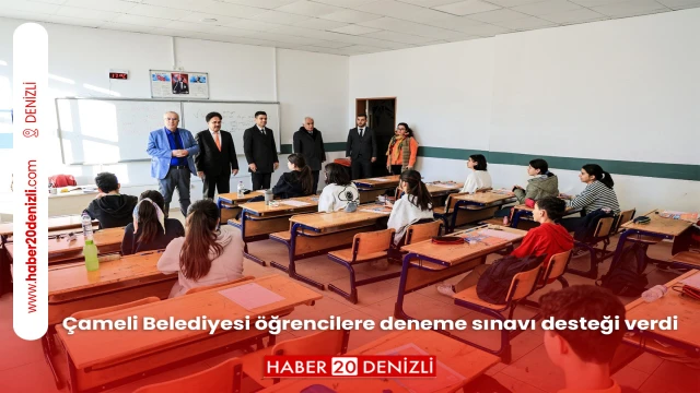 Çameli Belediyesi öğrencilere deneme sınavı desteği verdi