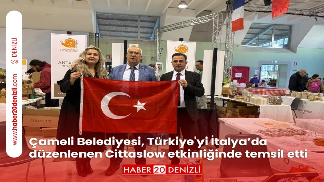 Çameli Belediyesi, Türkiye'yi İtalya’da düzenlenen Cittaslow etkinliğinde temsil etti
