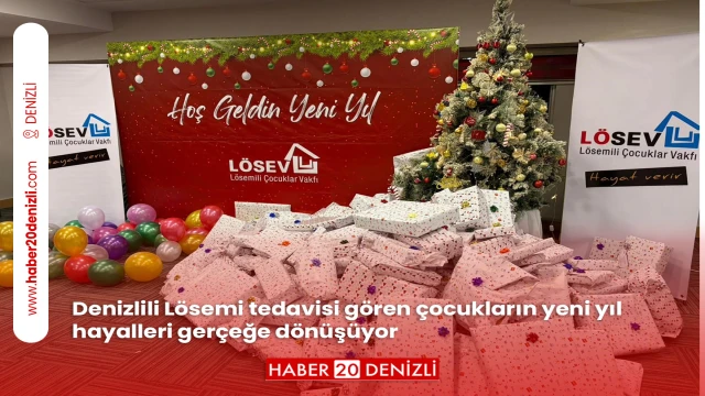 Denizlili Lösemi tedavisi gören çocukların yeni yıl hayalleri gerçeğe dönüşüyor