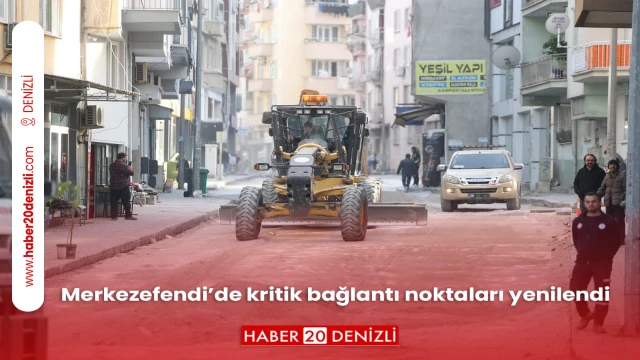 Merkezefendi’de kritik bağlantı noktaları yenilendi