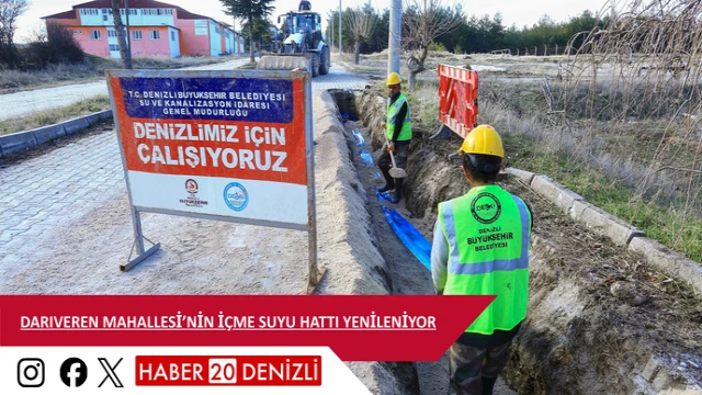 Darıveren Mahallesi’nin içme suyu hattı yenileniyor