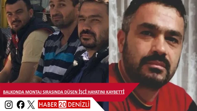 Balkonda montaj sırasında düşen işçi hayatını kaybetti