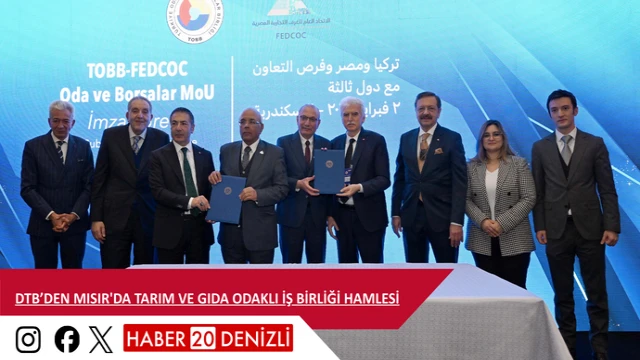DTB’DEN MISIR'DA TARIM VE GIDA ODAKLI İŞ BİRLİĞİ HAMLESİ