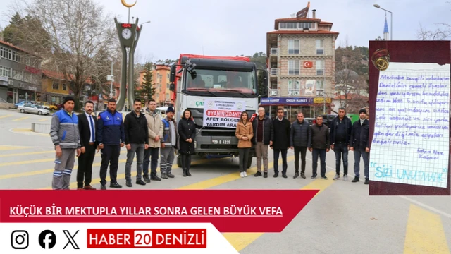 Küçük bir mektupla yıllar sonra gelen büyük vefa