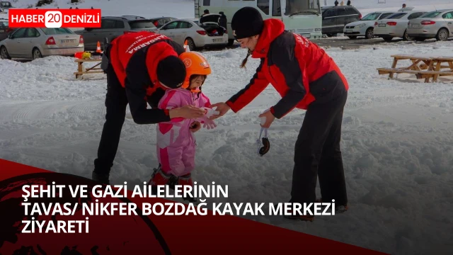 Şehit ve gazi ailelerinin Tavas/ Nikfer Bozdağ Kayak Merkezi ziyaret