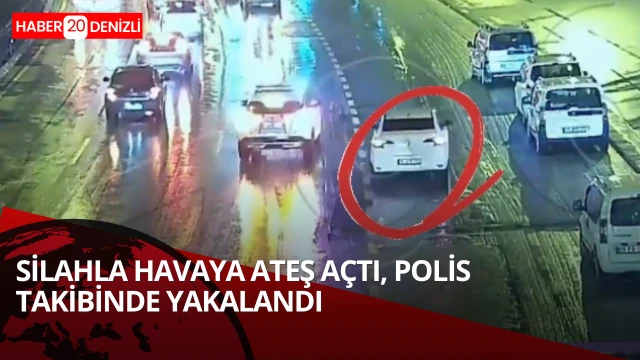 Silahla Havaya Ateş Açtı, Polis Takibinde Yakalandı
