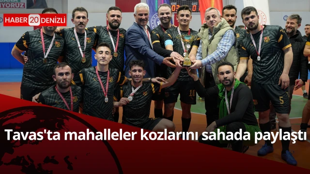 Tavas'ta mahalleler kozlarını sahada paylaştı