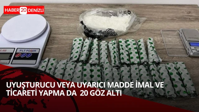 Denizli'de Uyuşturucu Operasyonu: 6 Zehir Taciri Tutuklandı!