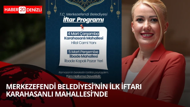 Merkezefendinin ilk iftar yemeği Karahanlı da
