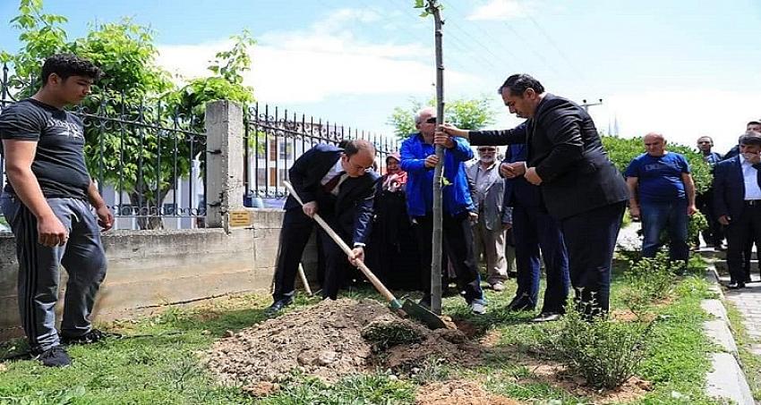 Başkan Örki Çamelili Öğrenci Anısına Ağaç Dikti