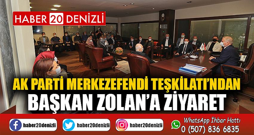 AK Parti Merkezefendi Teşkilatı’ndan Başkan Zolan’a ziyaret