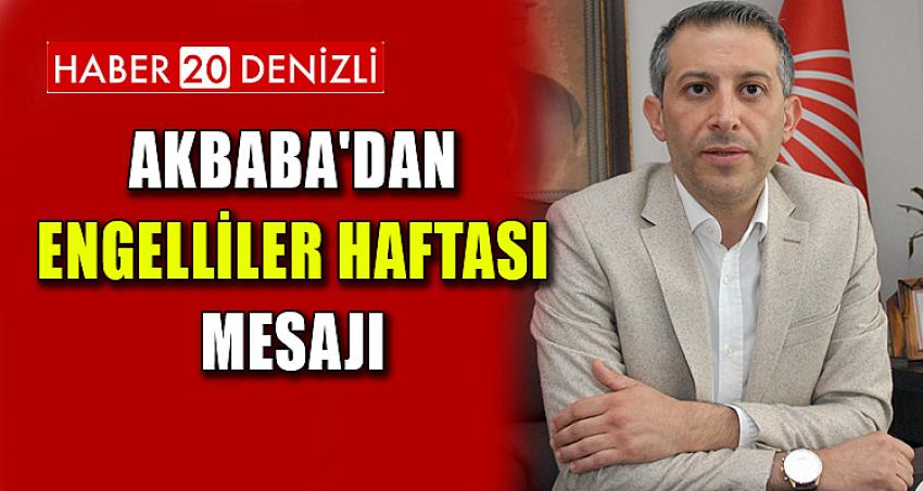 AKBABA'DAN ENGELLİLER HAFTASI MESAJI