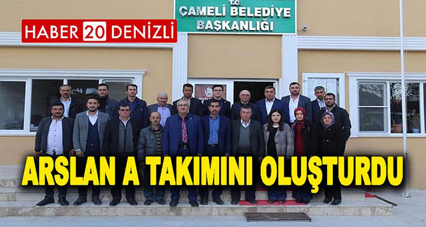 ARSLAN A TAKIMINI OLUŞTURDU