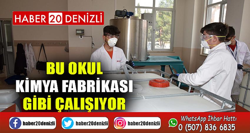 Bu Okul Kimya Fabrikası Gibi Çalışıyor