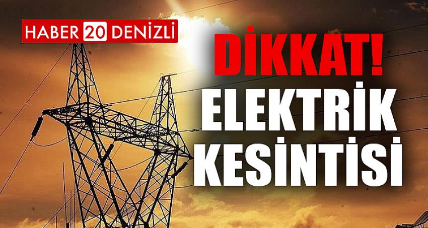 ELEKTRİK KESİNTİSİ!