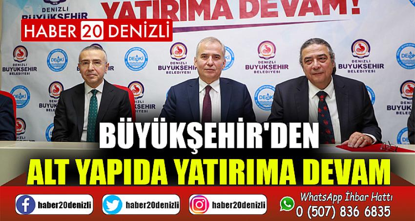 Büyükşehir'den alt yapıda yatırıma devam