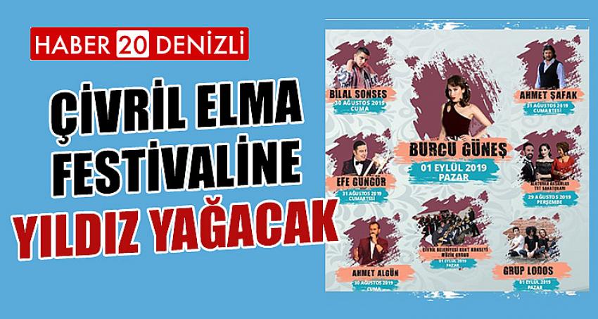 ÇİVRİL ELMA FESTİVALİNE YILDIZ YAĞACAK