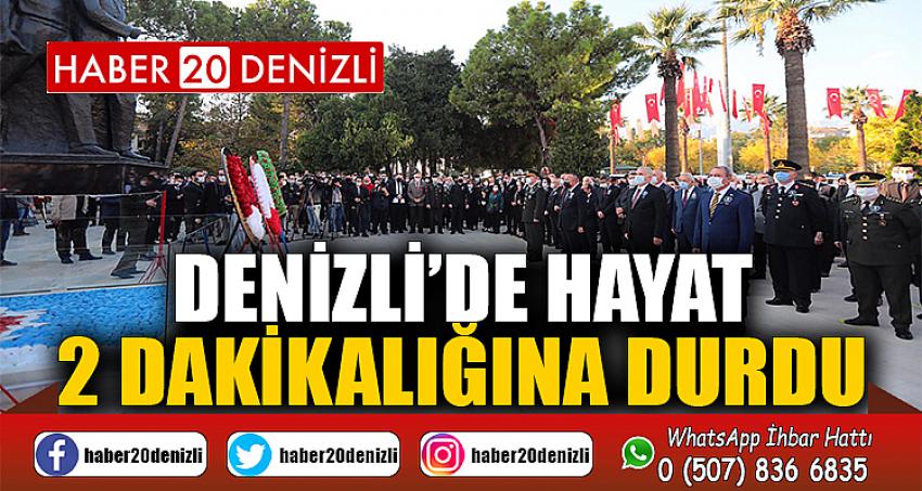 Denizli’de hayat 2 dakikalığına durdu