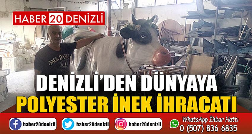 Denizli’den dünyaya polyester inek ihracatı