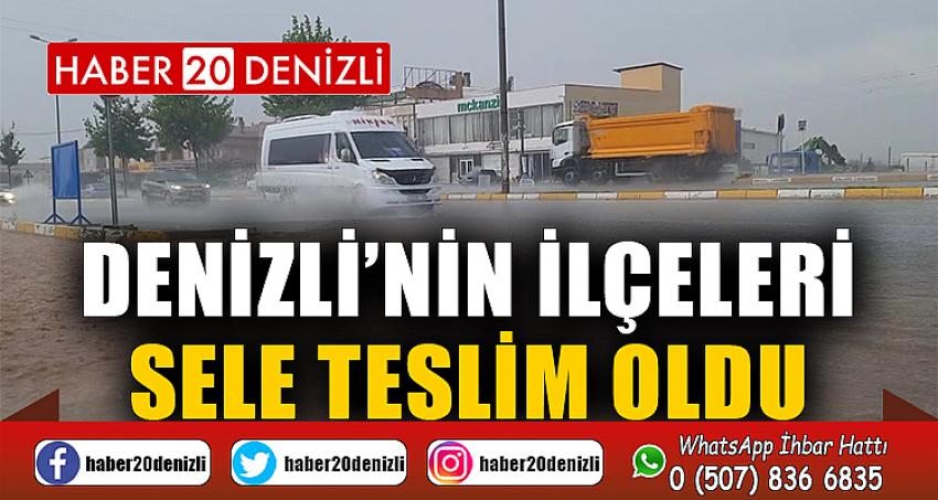 Denizli’nin ilçeleri sele teslim oldu