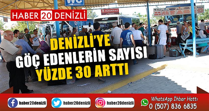 Denizli’ye göç edenlerin sayısı yüzde 30 arttı