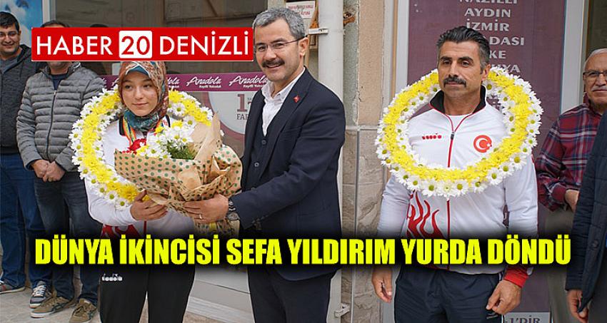 DÜNYA İKİNCİSİ SEFA YILDIRIM YURDA DÖNDÜ