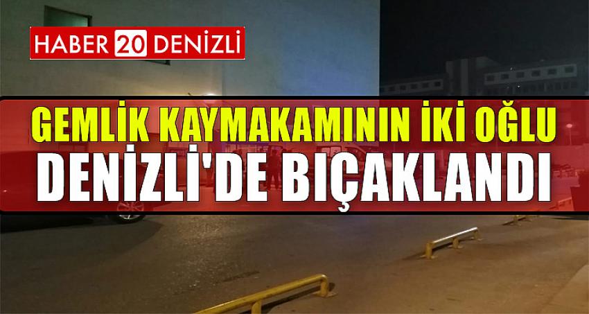 GEMLİK KAYMAKAMININ İKİ OĞLU DENİZLİ'DE BIÇAKLANDI