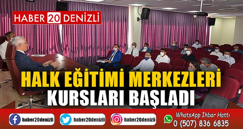 Halk Eğitimi Merkezleri Kursları Başladı