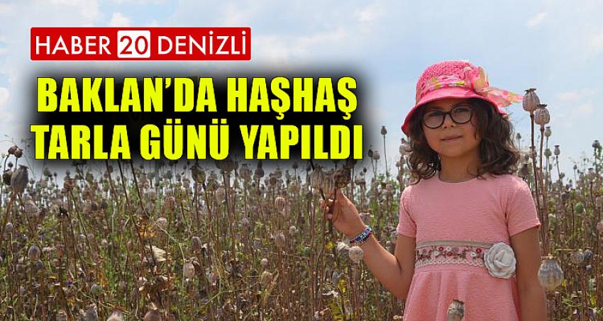 Baklan’da Haşhaş Tarla Günü Yapıldı