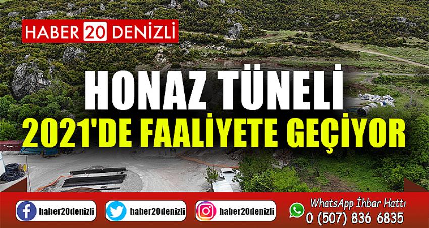 Ege'nin en büyük projelerinden Honaz Tüneli 2021'de faaliyete geçiyor