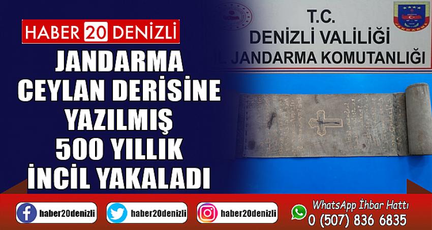 Jandarma ceylan derisine yazılmış 500 yıllık İncil yakaladı