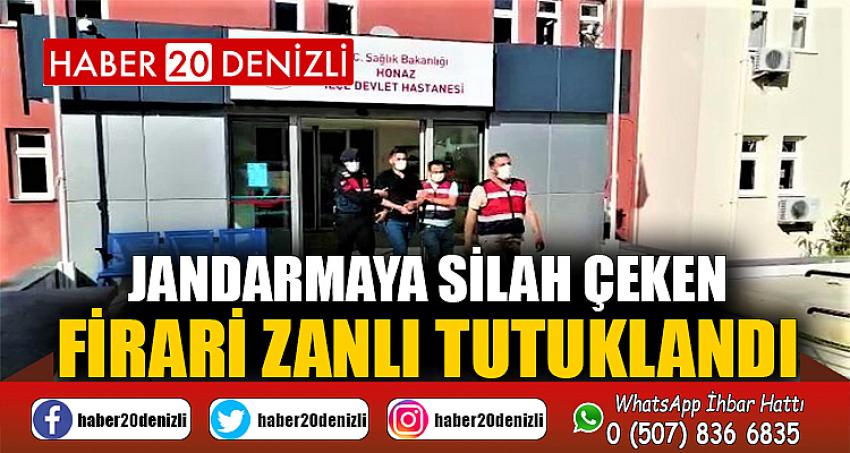 Jandarmaya silah çeken firari zanlı tutuklandı