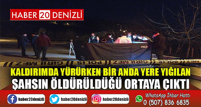 Kaldırımda yürürken bir anda yere yığılan şahsın öldürüldüğü ortaya çıktı