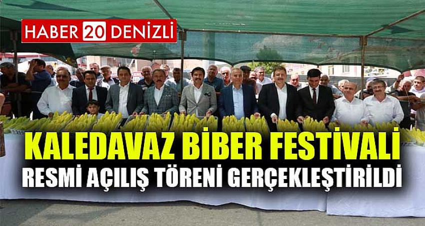 KALEDAVAZ BİBER FESTİVALİ RESMİ AÇILIŞ TÖRENİ GERÇEKLEŞTİRİLDİ