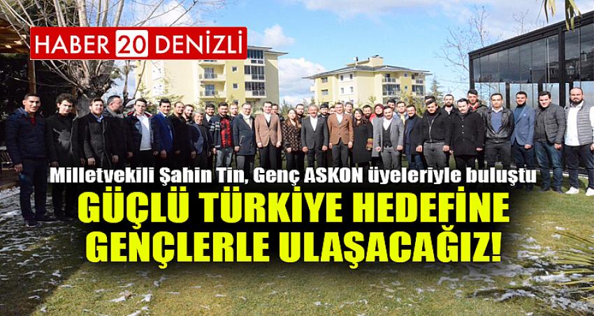 GÜÇLÜ TÜRKİYE HEDEFİNE GENÇLERLE ULAŞACAĞIZ!