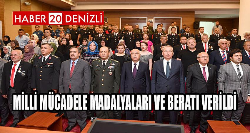 Milli Mücadele Madalyaları ve Beratı Verildi