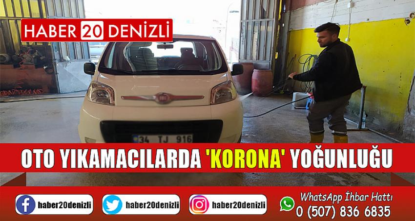 Oto yıkamacılarda 'korona' yoğunluğu