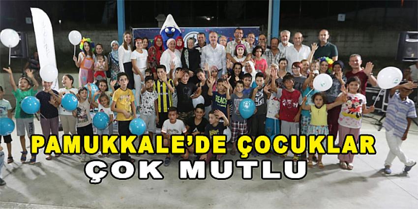 PAMUKKALE’DE ÇOCUKLAR ÇOK MUTLU