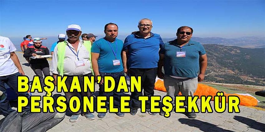 BAŞKAN'DAN PERSONELE TEŞEKKÜR